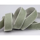 Samtband SCHILFGRN (687) 1 m x 22 mm METERWARE Samt...