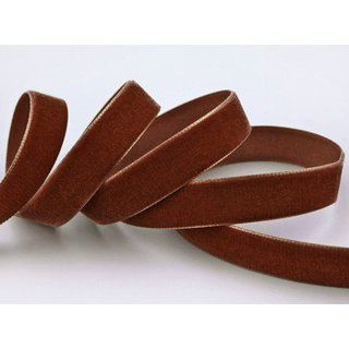 Samtband ROSTBRAUN (706) 1 m x 22 mm METERWARE Samt...