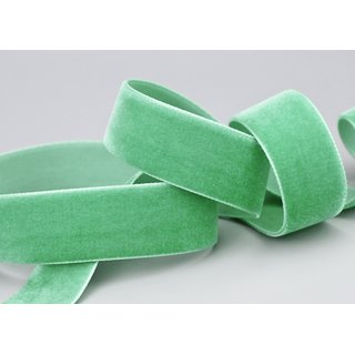 Samtband APFELGRÜN (786) 1 m x 22 mm METERWARE Samt...