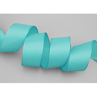 Dekoband TAFTBAND 3 m x 40 mm TRKIS Geschenkband Stoffband Taft Visco