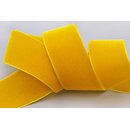 Samtband DUNKELGELB | GOLD (402) 1 m x 36 mm METERWARE...