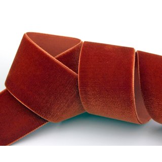 Samtband KARMINROT | AKAJOU (415) 1 m x 36 mm METERWARE...