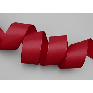 Dekoband TAFTBAND 3 m x 40 mm BORDEAUX Geschenkband Stoffband Taft Visco
