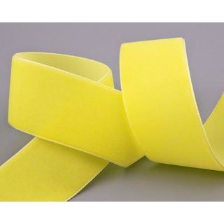 Samtband HELLGELB | CITRON (452) 1 m x 36 mm METERWARE...