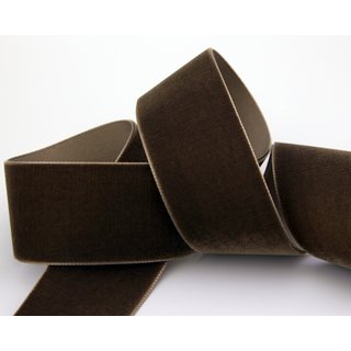 Samtband BRAUN (525) 1 m x 36 mm METERWARE Samt einseitig...