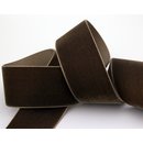 Samtband BRAUN (525) 1 m x 36 mm METERWARE Samt einseitig...