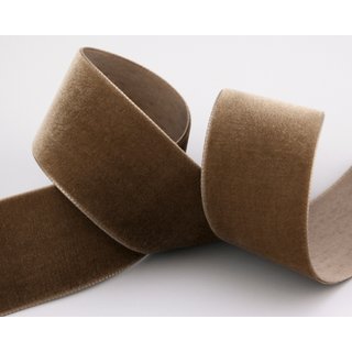 Samtband NATURBRAUN (539) 1 m x 36 mm METERWARE Samt...