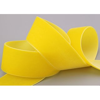Samtband GELB (573) 1 m x 36 mm METERWARE Samt einseitig...