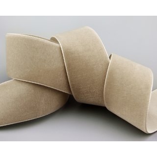 Samtband SAND (602) 1 m x 36 mm METERWARE Samt einseitig...