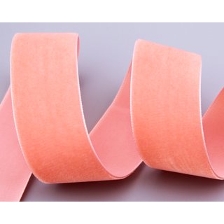 Samtband ROSA-KORALLE (618) 1 m x 36 mm METERWARE Samt...