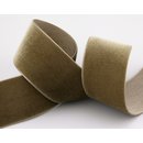 Samtband BRAUN | TAUPE (636) 1 m x 36 mm METERWARE Samt...
