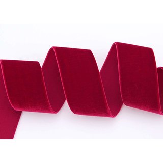 Samtband DUNKELROT (644) 1 m x 36 mm METERWARE Samt...