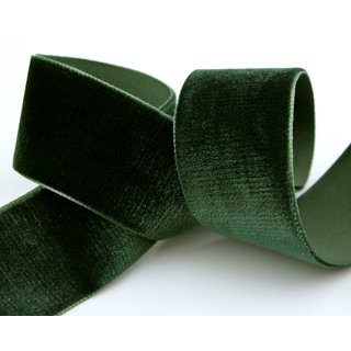 Samtband SCHWARZGRÜN (926) 1 m x 36 mm METERWARE Samt...