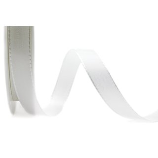 Dekoband TAFTBAND 50 m x 15 mm WEISS Geschenkband...
