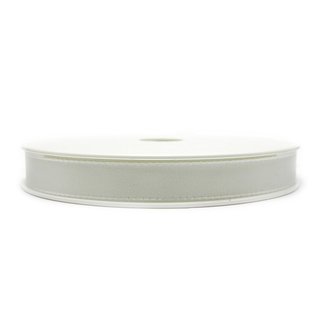 Dekoband TAFTBAND 50 m x 15 mm WEISS Geschenkband Stoffband Taft Visco