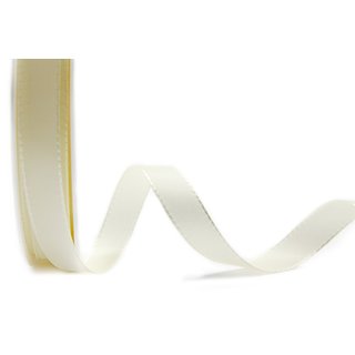 Dekoband TAFTBAND 50 m x 15 mm CREME Ivory Geschenkband...