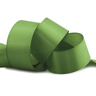 Dekoband TAFTBAND 3 m x 40 mm OLIV | GRASGRÜN Grün...