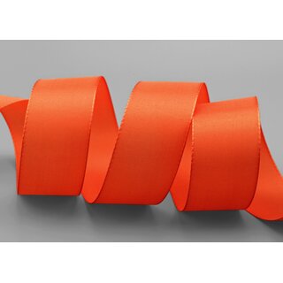 Dekoband TAFTBAND 50 m x 40 mm ORANGE Geschenkband Stoffband Taft Visco