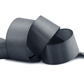 Dekoband TAFTBAND 50 m x 40 mm ANTHRAZIT Geschenkband...