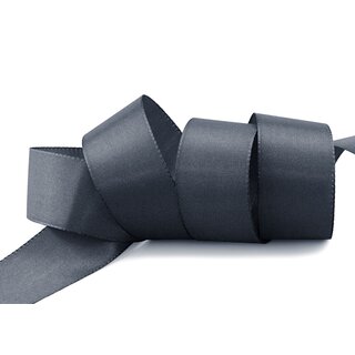 Dekoband TAFTBAND 50 m x 40 mm ANTHRAZIT Geschenkband Stoffband Taft Visco