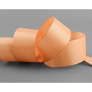 Dekoband TAFTBAND 50 m x 40 mm APRICOT Geschenkband Stoffband Taft Visco