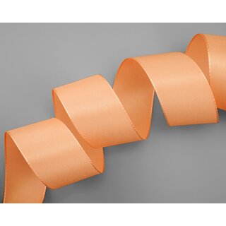 Dekoband TAFTBAND 50 m x 40 mm APRICOT Geschenkband Stoffband Taft Visco