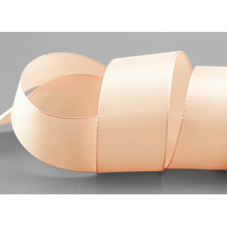 Dekoband TAFTBAND 50 m x 40 mm HELL APRICOT Geschenkband Stoffband Taft Visco