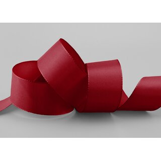 Dekoband TAFTBAND 50 m x 40 mm BORDEAUX Geschenkband Stoffband Taft Visco