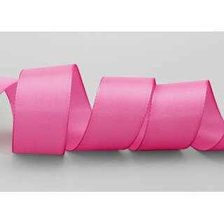Dekoband TAFTBAND 50 m x 40 mm PINK Geschenkband Stoffband Taft Visco
