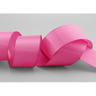 Dekoband TAFTBAND 50 m x 40 mm PINK Geschenkband Stoffband Taft Visco