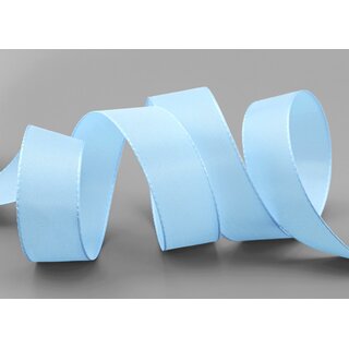 Dekoband TAFTBAND 50 m x 25 mm HELLBLAU Blau Geschenkband Stoffband Taft Visco