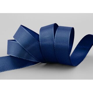 Dekoband TAFTBAND 50 m x 25 mm DUNKELBLAU Blau Geschenkband Stoffband Taft Visco