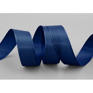 Dekoband TAFTBAND 50 m x 25 mm DUNKELBLAU Blau Geschenkband Stoffband Taft Visco