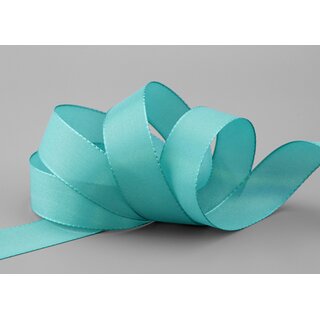 Dekoband TAFTBAND 50 m x 25 mm TÜRKIS Geschenkband...