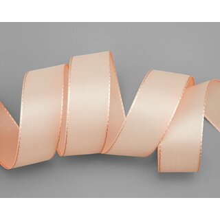 Dekoband TAFTBAND 50 m x 25 mm HELL APRICOT Geschenkband...