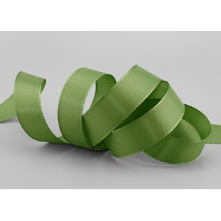 Dekoband TAFTBAND 50 m x 25 mm OLIV Grasgrün Grün...