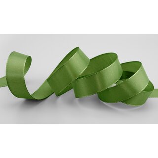 Dekoband TAFTBAND 50 m x 25 mm OLIV Grasgrn Grn Geschenkband Stoffband Taft Visco