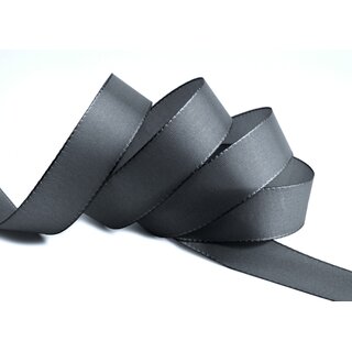 Dekoband TAFTBAND 50 m x 25 mm ANTHRAZIT Geschenkband...