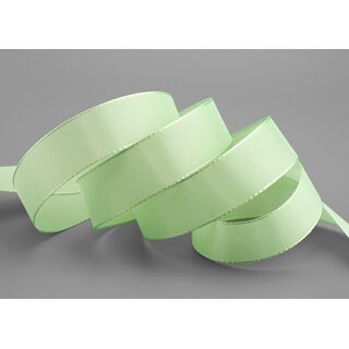 Dekoband TAFTBAND 50 m x 25 mm LINDGRN Pastellgrn Grn Geschenkband Stoffband Taft Visco