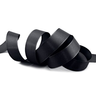 Dekoband TAFTBAND 50 m x 25 mm SCHWARZ Geschenkband...