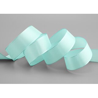 Dekoband TAFTBAND 50 m x 25 mm MINT Geschenkband Stoffband Taft Visco