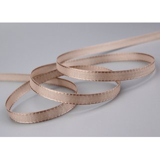 Dekoband TAFTBAND 3 m x 8 mm TAUPE Geschenkband Stoffband...