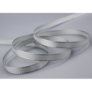 Dekoband TAFTBAND 3 m x 8 mm HELLGRAU Grau Geschenkband...