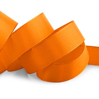 Dekoband TAFTBAND 50 m x 25 mm HELL ORANGE Geschenkband Stoffband Taft Visco