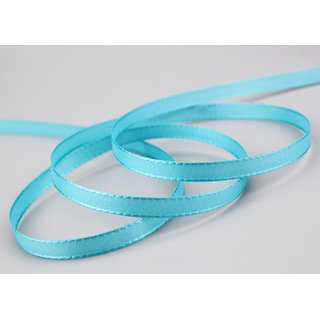 Dekoband TAFTBAND 3 m x 8 mm AQUABLAU Aquamarin...