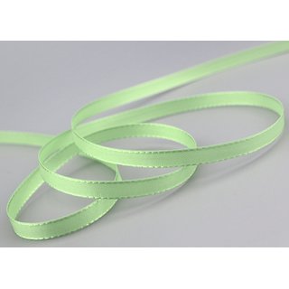 Dekoband TAFTBAND 3 m x 8 mm LINDGRÜN Pastellgrün Grün...