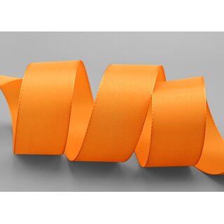 Dekoband TAFTBAND 3 m x 40 mm HELL ORANGE Geschenkband...