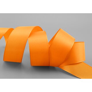 Dekoband TAFTBAND 3 m x 40 mm HELL ORANGE Geschenkband Stoffband Taft Visco