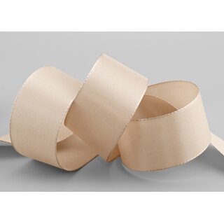 Dekoband TAFTBAND 3 m x 40 mm BEIGE Geschenkband...