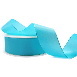 Dekoband TAFTBAND 50 m x 40 mm AQUABLAU Aquamarin...